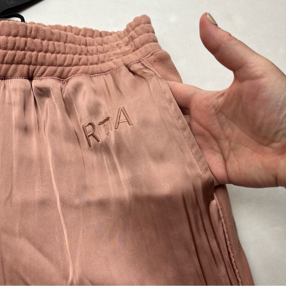 RtA Sydney Jogger Pant Dusty Rose Womens Size Small Pull-On Pockets Stretch NEW - Picture 10 of 14